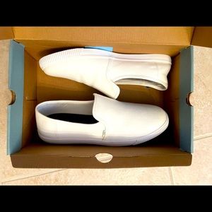 Toms White Clemente Canvas Slip On Size 9.5